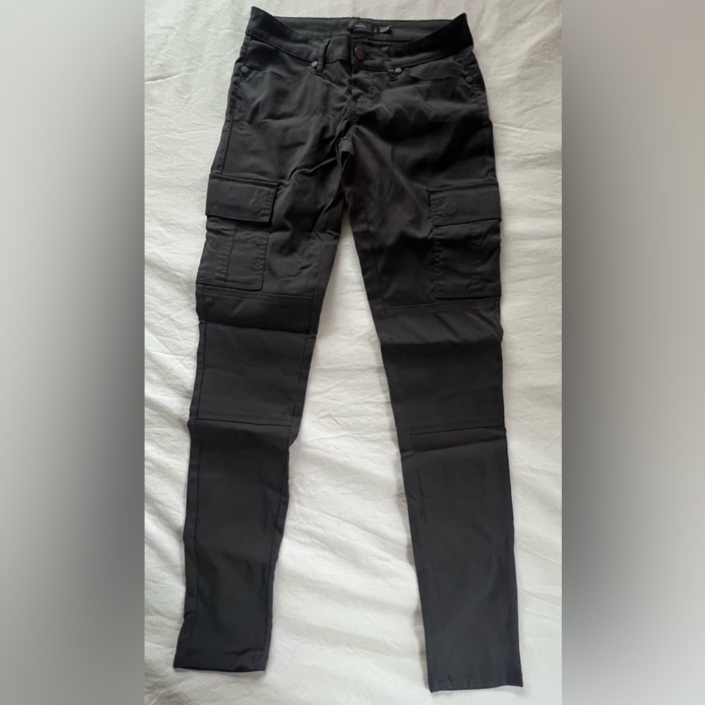 Prana Low Rise Skinny Hiking Pants 0 Dark Gray